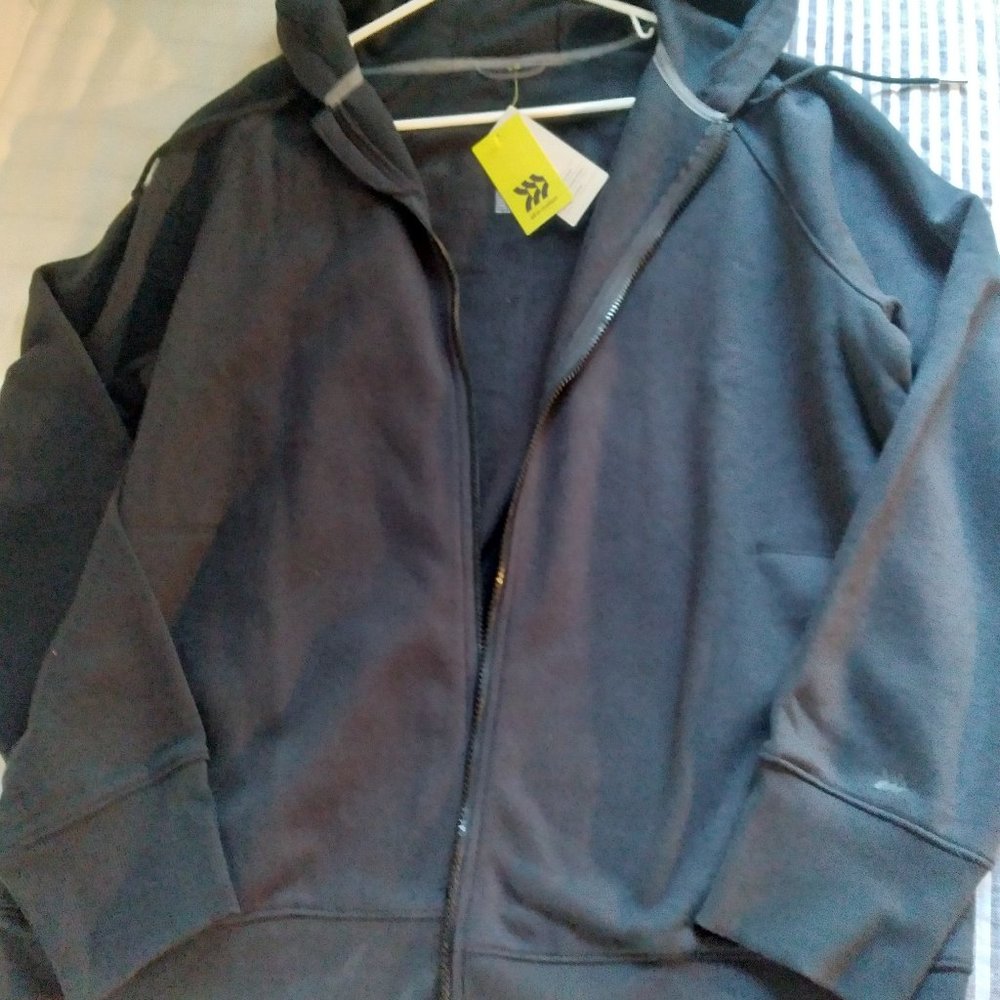 Mens Black New With Tags Air In Motion Black Hoodie Size  Large